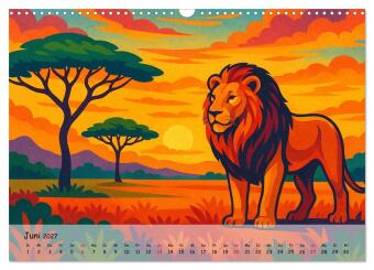 AFRIKA VIBES - Zwölf Bilder voll Stolz, Leben und Licht (Wandkalender 2027 DIN A3 quer), CALVENDO Monatskalender