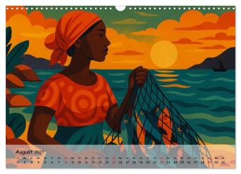 AFRIKA VIBES - Zwölf Bilder voll Stolz, Leben und Licht (Wandkalender 2027 DIN A3 quer), CALVENDO Monatskalender