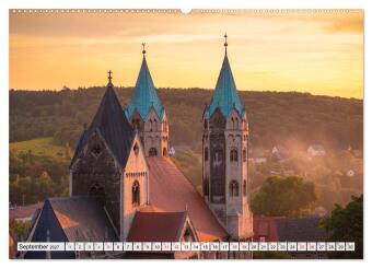 Willkommen im Burgenlandkreis (hochwertiger Premium Wandkalender 2027 DIN A2 quer), Kunstdruck in Hochglanz