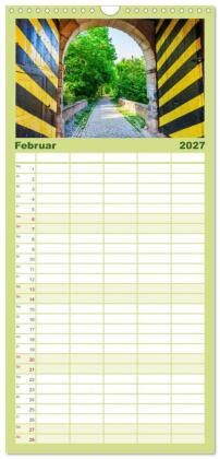 Familienplaner 2027 - Bedburg Alt-Kaster mit 5 Spalten (Wandkalender, 21 x 45 cm) CALVENDO