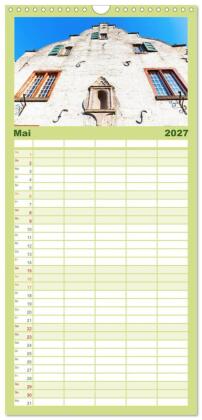 Familienplaner 2027 - Bedburg Alt-Kaster mit 5 Spalten (Wandkalender, 21 x 45 cm) CALVENDO