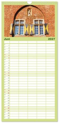 Familienplaner 2027 - Bedburg Alt-Kaster mit 5 Spalten (Wandkalender, 21 x 45 cm) CALVENDO