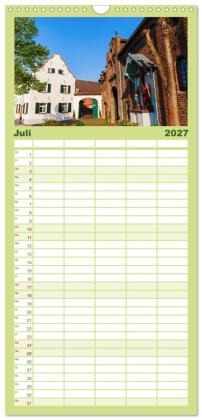 Familienplaner 2027 - Bedburg Alt-Kaster mit 5 Spalten (Wandkalender, 21 x 45 cm) CALVENDO
