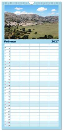 Familienplaner 2027 - Griechenland - Insel Kreta mit 5 Spalten (Wandkalender, 21 x 45 cm) CALVENDO