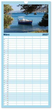 Familienplaner 2027 - Griechenland - Insel Kreta mit 5 Spalten (Wandkalender, 21 x 45 cm) CALVENDO
