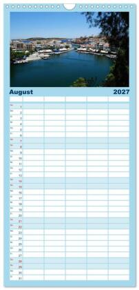 Familienplaner 2027 - Griechenland - Insel Kreta mit 5 Spalten (Wandkalender, 21 x 45 cm) CALVENDO