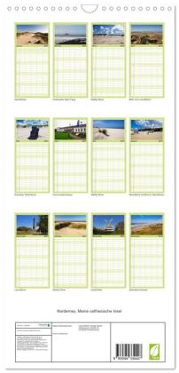 Familienplaner 2027 - Norderney. Meine ostfriesische Insel mit 5 Spalten (Wandkalender, 21 x 45 cm) CALVENDO