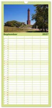 Familienplaner 2027 - Norderney. Meine ostfriesische Insel mit 5 Spalten (Wandkalender, 21 x 45 cm) CALVENDO