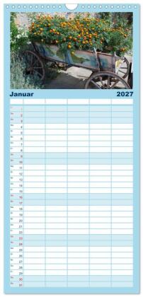Familienplaner 2027 - Kreta - Griechischer Inseltraum mit 5 Spalten (Wandkalender, 21 x 45 cm) CALVENDO