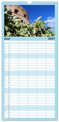 Familienplaner 2027 - Kreta - Griechischer Inseltraum mit 5 Spalten (Wandkalender, 21 x 45 cm) CALVENDO