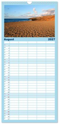 Familienplaner 2027 - Kreta - Griechischer Inseltraum mit 5 Spalten (Wandkalender, 21 x 45 cm) CALVENDO