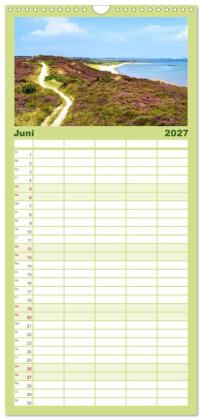 Familienplaner 2027 - SYLT Dünenwege mit 5 Spalten (Wandkalender, 21 x 45 cm) CALVENDO