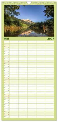 Familienplaner 2027 - Im Allgäu bei Oberstdorf mit 5 Spalten (Wandkalender, 21 x 45 cm) CALVENDO