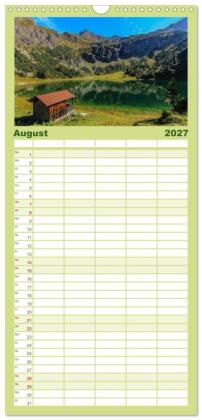 Familienplaner 2027 - Im Allgäu bei Oberstdorf mit 5 Spalten (Wandkalender, 21 x 45 cm) CALVENDO