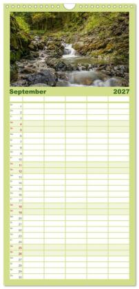 Familienplaner 2027 - Im Allgäu bei Oberstdorf mit 5 Spalten (Wandkalender, 21 x 45 cm) CALVENDO