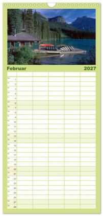 Familienplaner 2027 - KANADA Christian Heeb mit 5 Spalten (Wandkalender, 21 x 45 cm) CALVENDO