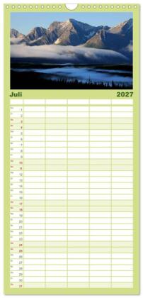 Familienplaner 2027 - KANADA Christian Heeb mit 5 Spalten (Wandkalender, 21 x 45 cm) CALVENDO
