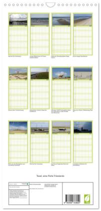 Familienplaner 2027 - Texel, eine Perle Frieslands mit 5 Spalten (Wandkalender, 21 x 45 cm) CALVENDO