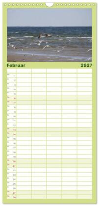 Familienplaner 2027 - Texel, eine Perle Frieslands mit 5 Spalten (Wandkalender, 21 x 45 cm) CALVENDO