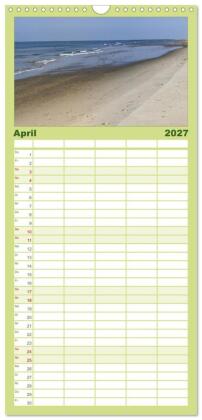 Familienplaner 2027 - Texel, eine Perle Frieslands mit 5 Spalten (Wandkalender, 21 x 45 cm) CALVENDO