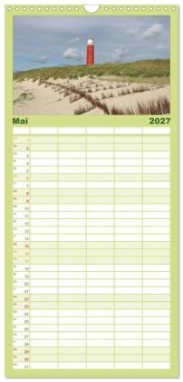 Familienplaner 2027 - Texel, eine Perle Frieslands mit 5 Spalten (Wandkalender, 21 x 45 cm) CALVENDO