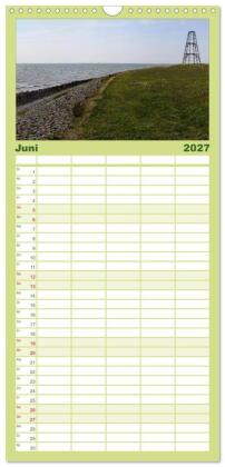 Familienplaner 2027 - Texel, eine Perle Frieslands mit 5 Spalten (Wandkalender, 21 x 45 cm) CALVENDO