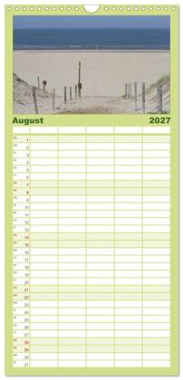 Familienplaner 2027 - Texel, eine Perle Frieslands mit 5 Spalten (Wandkalender, 21 x 45 cm) CALVENDO