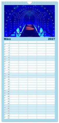 Familienplaner 2027 - Kreuzfahrtpiraten mit 5 Spalten (Wandkalender, 21 x 45 cm) CALVENDO