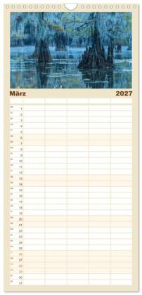 Familienplaner 2027 - Kraftplätze der Indianer mit 5 Spalten (Wandkalender, 21 x 45 cm) CALVENDO