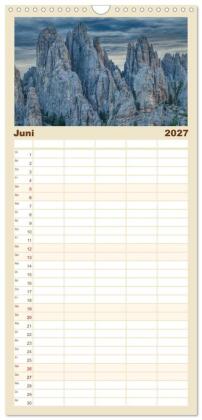 Familienplaner 2027 - Kraftplätze der Indianer mit 5 Spalten (Wandkalender, 21 x 45 cm) CALVENDO