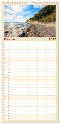 Familienplaner 2027 - Faszination Schlei mit 5 Spalten (Wandkalender, 21 x 45 cm) CALVENDO