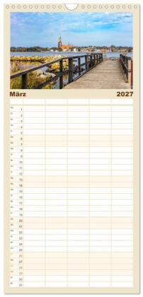 Familienplaner 2027 - Faszination Schlei mit 5 Spalten (Wandkalender, 21 x 45 cm) CALVENDO