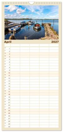 Familienplaner 2027 - Faszination Schlei mit 5 Spalten (Wandkalender, 21 x 45 cm) CALVENDO