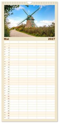 Familienplaner 2027 - Faszination Schlei mit 5 Spalten (Wandkalender, 21 x 45 cm) CALVENDO