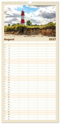 Familienplaner 2027 - Faszination Schlei mit 5 Spalten (Wandkalender, 21 x 45 cm) CALVENDO
