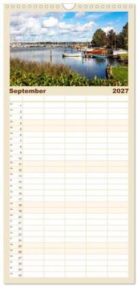 Familienplaner 2027 - Faszination Schlei mit 5 Spalten (Wandkalender, 21 x 45 cm) CALVENDO