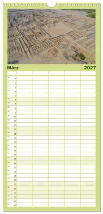 Familienplaner 2027 - Peru - Magie der Anden mit 5 Spalten (Wandkalender, 21 x 45 cm) CALVENDO