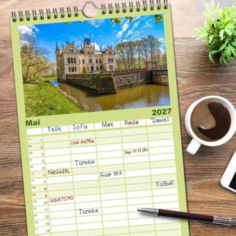 Familienplaner 2027 - Tour de Ostfriesland mit 5 Spalten (Wandkalender, 21 x 45 cm) CALVENDO