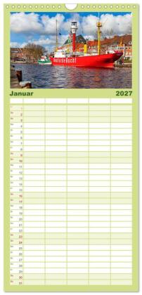 Familienplaner 2027 - Tour de Ostfriesland mit 5 Spalten (Wandkalender, 21 x 45 cm) CALVENDO