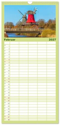 Familienplaner 2027 - Tour de Ostfriesland mit 5 Spalten (Wandkalender, 21 x 45 cm) CALVENDO