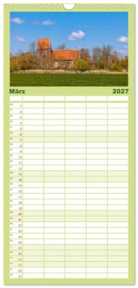 Familienplaner 2027 - Tour de Ostfriesland mit 5 Spalten (Wandkalender, 21 x 45 cm) CALVENDO