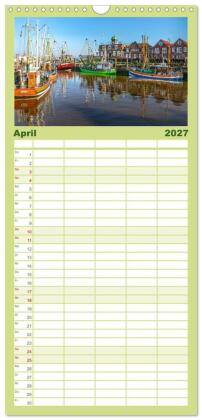 Familienplaner 2027 - Tour de Ostfriesland mit 5 Spalten (Wandkalender, 21 x 45 cm) CALVENDO