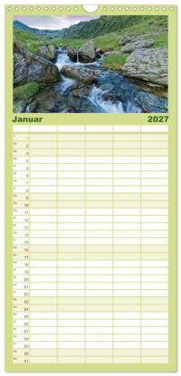 Familienplaner 2027 - Siebenbürgen und das Fagaras Gebirge mit 5 Spalten (Wandkalender, 21 x 45 cm) CALVENDO