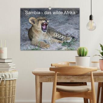 Sambia - das wilde Afrika (Wandkalender 2027 DIN A3 quer), CALVENDO Monatskalender