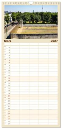 Familienplaner 2027 - Berlin - Reise durch die deutsche Geschichte mit 5 Spalten (Wandkalender, 21 x 45 cm) CALVENDO