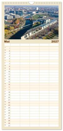 Familienplaner 2027 - Berlin - Reise durch die deutsche Geschichte mit 5 Spalten (Wandkalender, 21 x 45 cm) CALVENDO