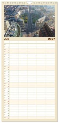 Familienplaner 2027 - Berlin - Reise durch die deutsche Geschichte mit 5 Spalten (Wandkalender, 21 x 45 cm) CALVENDO