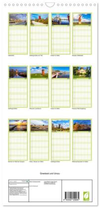 Familienplaner 2027 - Greetsiel und Umzu mit 5 Spalten (Wandkalender, 21 x 45 cm) CALVENDO