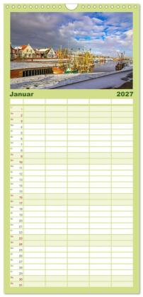 Familienplaner 2027 - Greetsiel und Umzu mit 5 Spalten (Wandkalender, 21 x 45 cm) CALVENDO