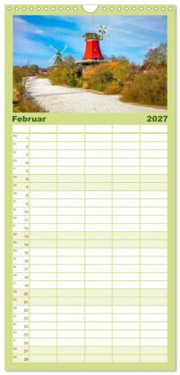 Familienplaner 2027 - Greetsiel und Umzu mit 5 Spalten (Wandkalender, 21 x 45 cm) CALVENDO